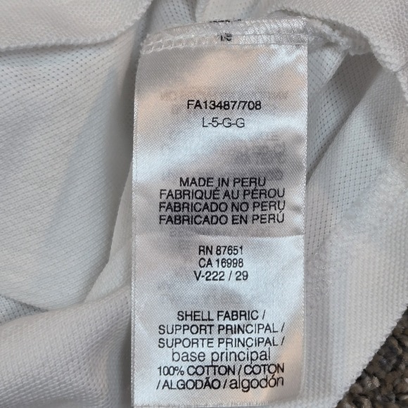 Lacoste Men's White Short Sleeve Polo Shirt Classic Fit Size L Green Gator - Picture 8 of 10